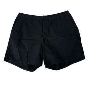 Venezia Black Cotton 8" Shorts, 20
